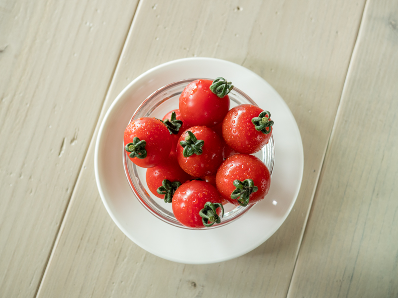 地元産。大好きなミニトマト