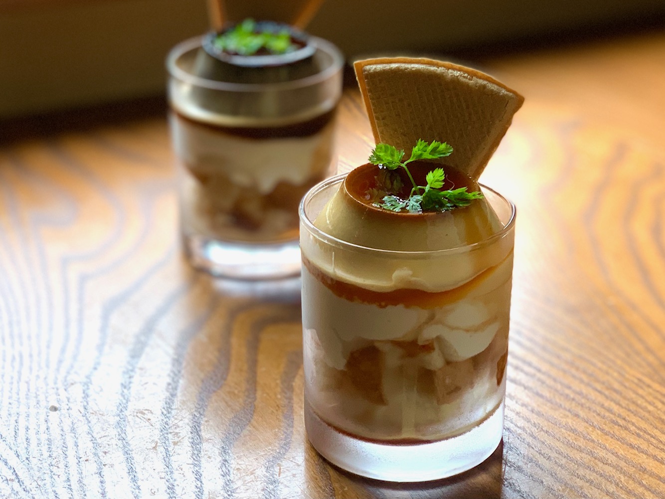 季節メニュー　ハイカラプリンパフェ